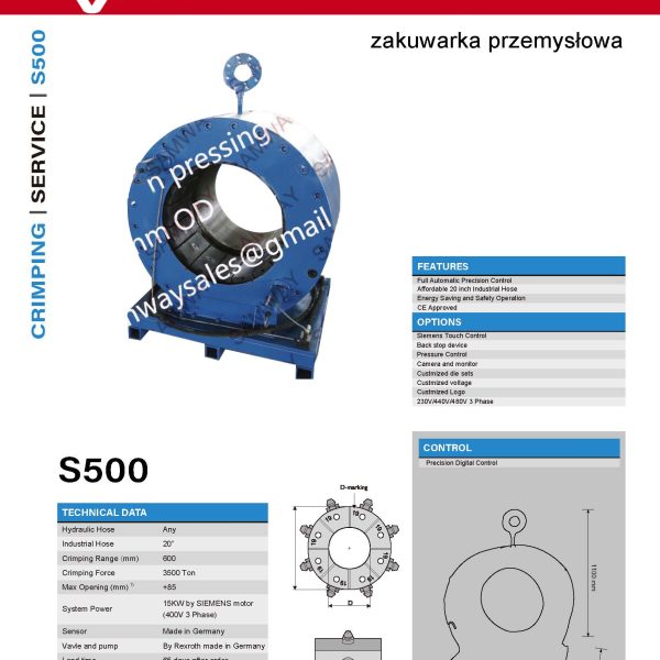 zakuwarka-przemyslowa-samway-S500-industrial-hose-crimping-machine